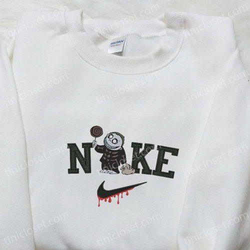 Nike x Spooky Shock Embroidered Shirt Nightmare Before Christmas Characters T-shirt Nike Inspired Sweatshirt