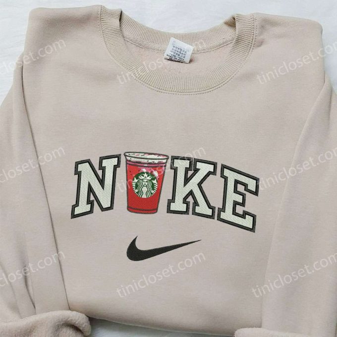 Nike x Starbucks Embroidered Sweatshirt: Favorite Drink Inspired Shirt