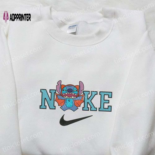 Nike x Stitch Beetlejuice Embroidered Sweatshirt: Horror Movie Characters Hoodie Best Family Gifts