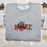 Nike x Stitch Ghostface Calling Embroidered Shirt – Funny Halloween Inspired Tee