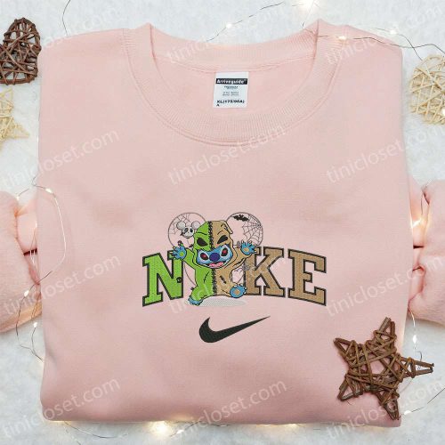 Nike x Stitch Oogie Boogie Disney Embroidered Shirt: Best Family Gift Nike Inspired