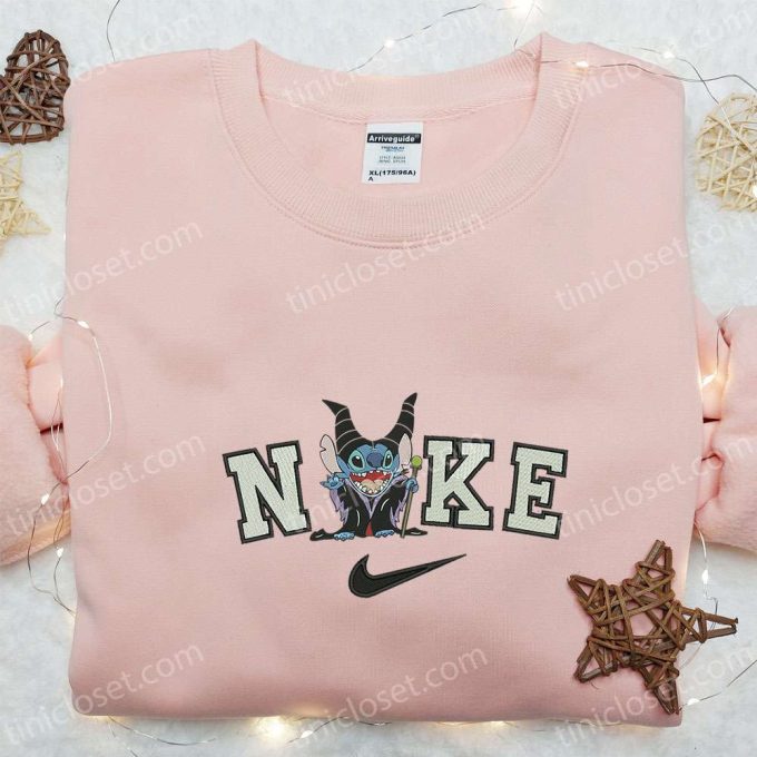 Nike x Stitch Witch Embroidered Sweatshirt & T-shirt: Halloween Disney & Custom Hoodie