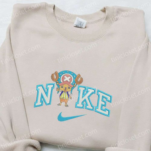 Nike x Tony Chopper Anime Embroidered Sweatshirt: Best Nike Inspired Hoodie for Birthday Gifts