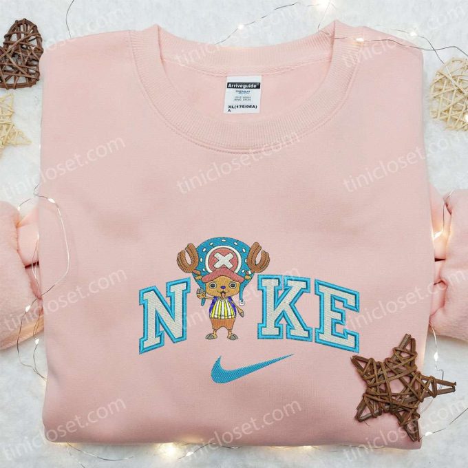 Nike x Tony Chopper Anime Embroidered Sweatshirt: Best Nike Inspired Hoodie for Birthday Gifts