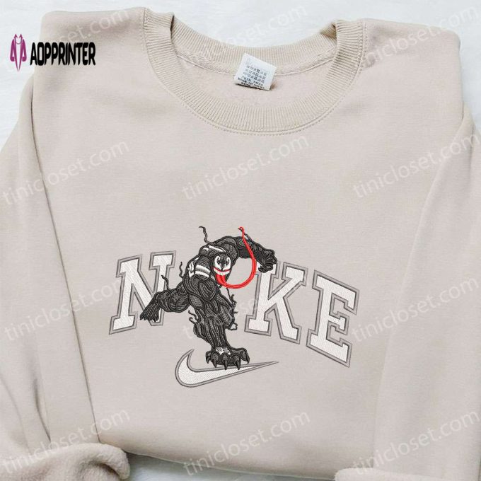 Nike x Venom Movie Embroidered Sweatshirt: Marvel Universe Hoodie Best Birthday Gift Ideas