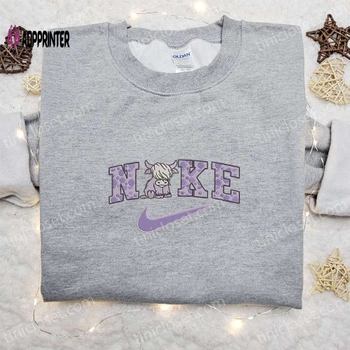 Vintage Swoosh Embroidered Sweatshirt: Nike Inspired Shirt Perfect Gift for All Occasions