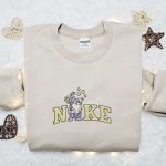 Cute Nike x Witch Gnome Halloween Embroidered Shirt: Spooktacular Nike Inspired Design