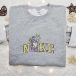 Cute Nike x Witch Gnome Halloween Embroidered Shirt: Spooktacular Nike Inspired Design