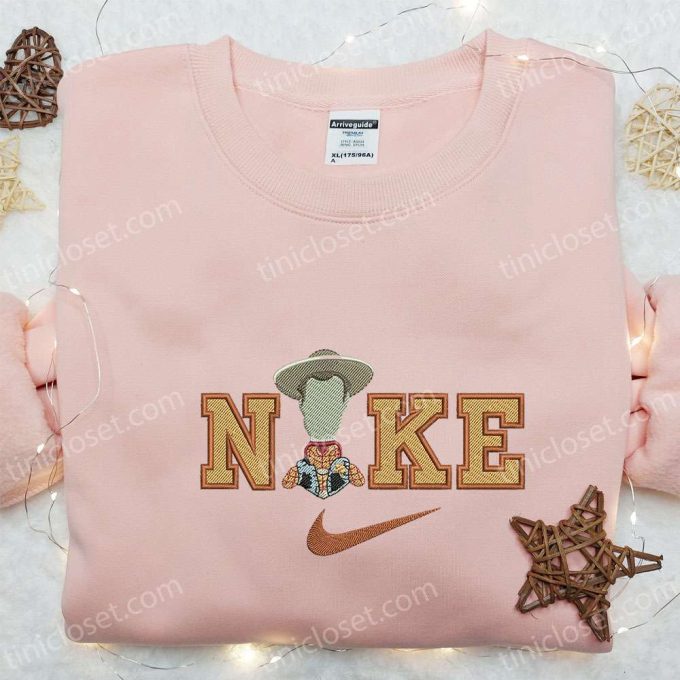 Disney Characters Embroidered Hoodie & Nike x Woody Cartoon Shirt: Best Family Gift Ideas