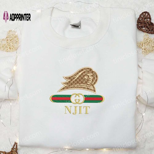 NJIT Highlanders x Gucci Embroidered Shirt & NCAA Sports Hoodie – Best Gift Idea