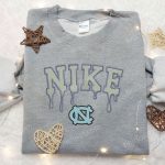 North Carolina Nike Embroidered Shirt: Custom Map Design for a Unique Style