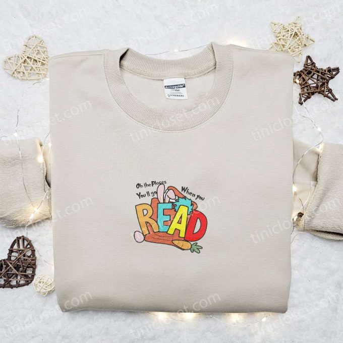 Explore with Dr Seuss: Oh The Places You’ll Go Embroidered Shirt & Hoodie – Perfect Gift Idea