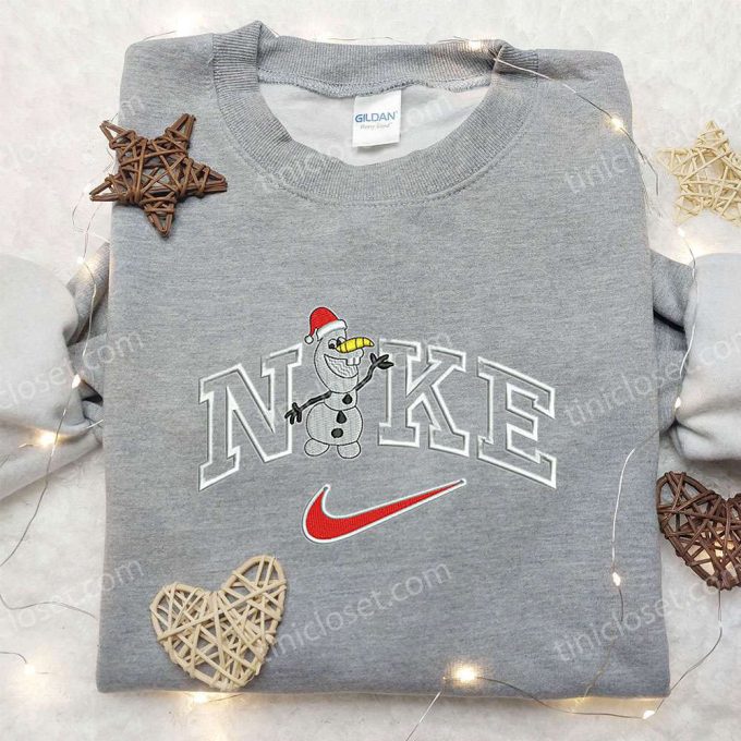 Olaf x Nike Embroidered Sweatshirt: Best Christmas Gift Ideas Nike Inspired Shirt