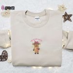 Boujee Highland Cow Embroidered Shirt & Hoodie: Perfect Gift for Animal Lovers!