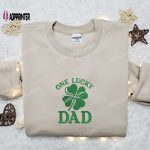 Lucky Dad Clover Shirt & Hoodie: Best Father’s Day & St Patrick’s Day Gift