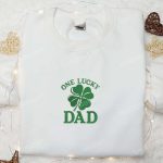 Lucky Dad Clover Shirt & Hoodie: Best Father’s Day & St Patrick’s Day Gift