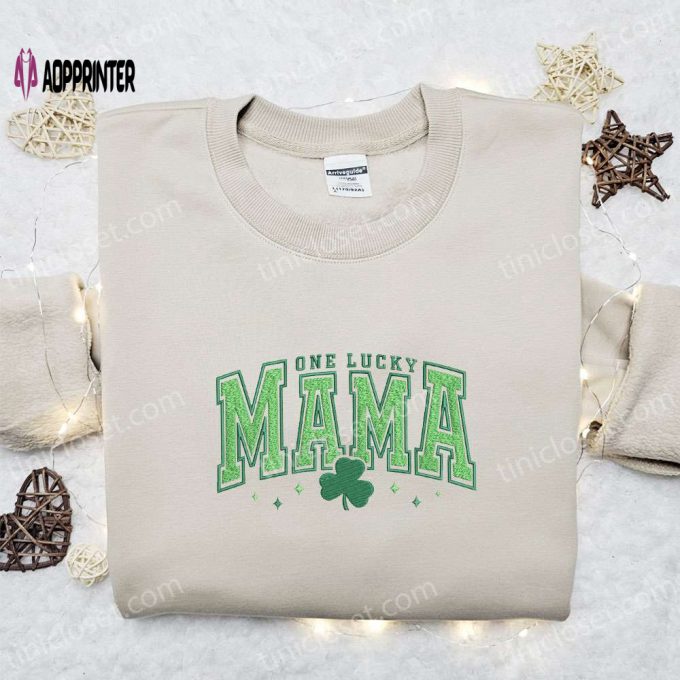 Lucky Mama Shamrock Shirt & Hoodie: Ultimate Saint Patrick’s Day Gift for Moms!