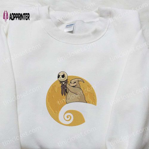 Oogie Boogie & Jack Skellington Moon Sweatshirt – Nightmare Before Christmas Hoodie & Halloween Shirt