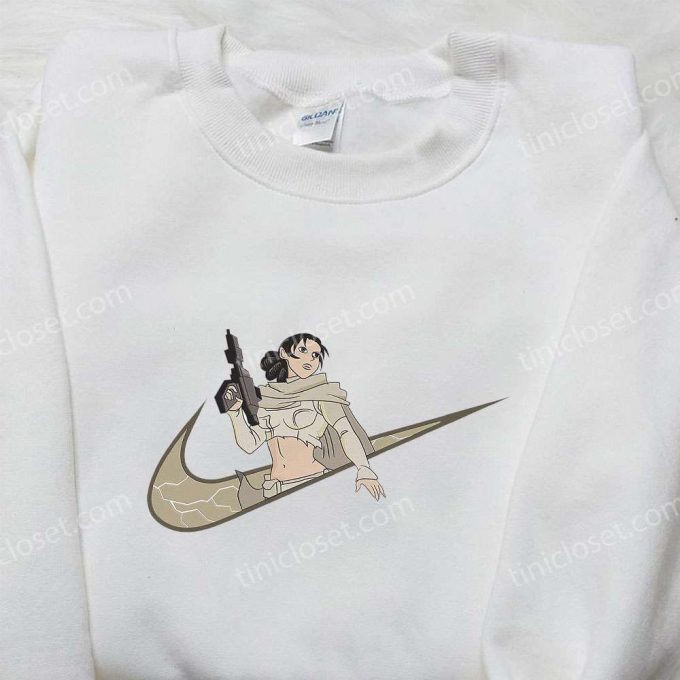 Padme Amidala x Nike Swoosh Embroidered Hoodie & Star Wars Shirt – Nike Inspired Embroidery