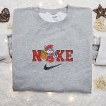 Get Festive with Papa Grumpy Smurf x Nike Christmas Embroidered Sweatshirt: Perfect Gift for Merry Christmas!