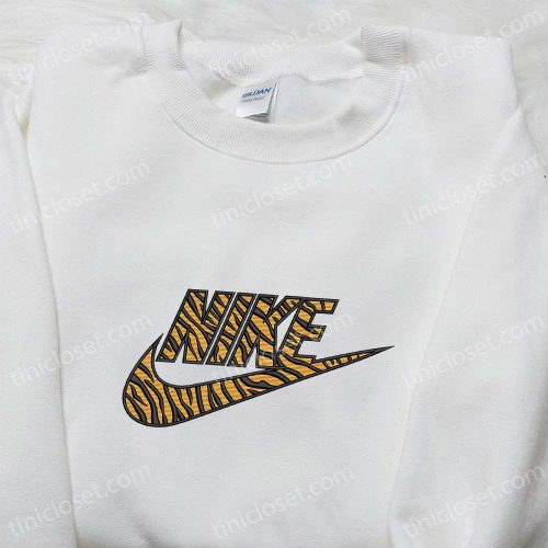 Pattern Tigger x Nike Embroidered Sweatshirt: Best Nike Inspired Hoodie Gift for Family