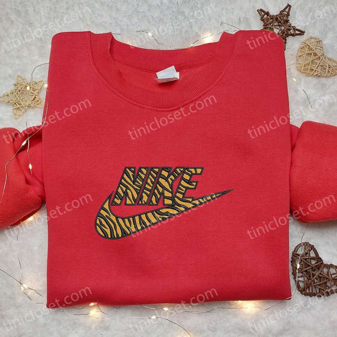 Pattern Tigger x Nike Embroidered Sweatshirt: Best Nike Inspired Hoodie Gift for Family