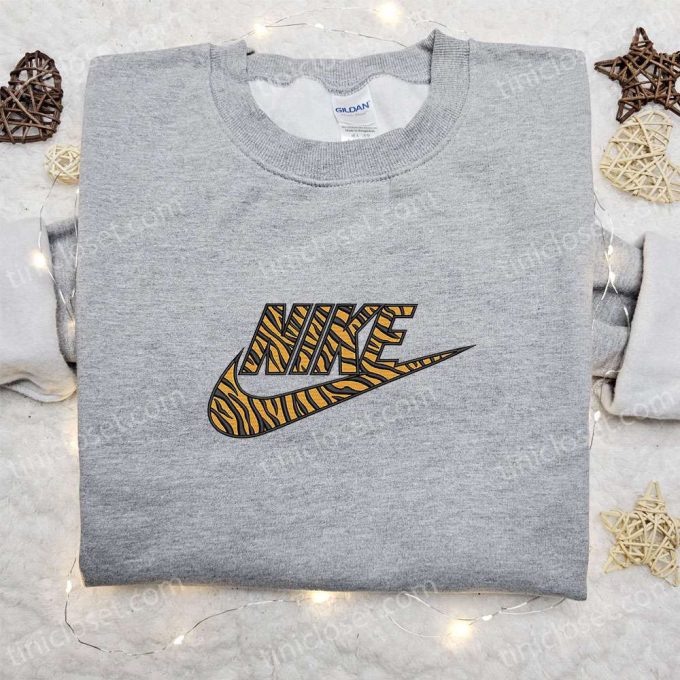 Pattern Tigger x Nike Embroidered Sweatshirt: Best Nike Inspired Hoodie Gift for Family