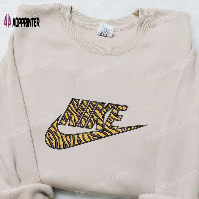 Pattern Tigger x Nike Embroidered Sweatshirt: Best Nike Inspired Hoodie Gift for Family