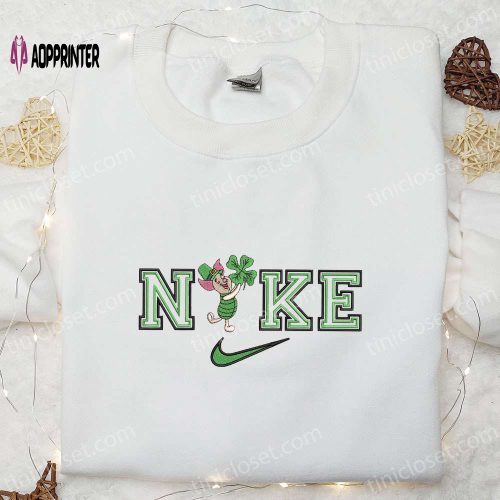 Hello Kitty Shamrock x Nike Embroidered Shirt & Anime Hoodie – Best Saint Patrick’s Day Gift Idea