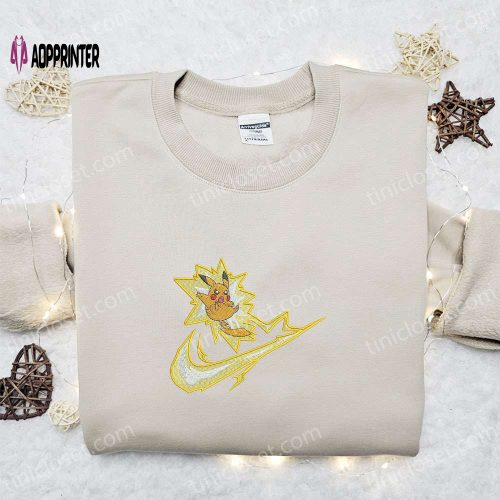 Nike x Violet Cow Embroidered Sweatshirt: Animal Embroidered Shirt Perfect Gift for All Occasions