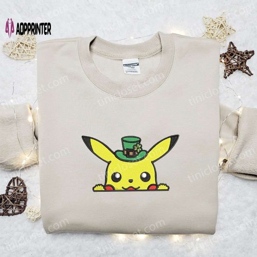 Pokemon Pikachu x Nike Leprechaun Hat Shirt & Anime Hoodie: Saint Patrick’s Day Gift Idea