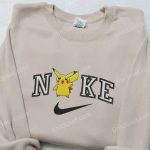 Pikachu x Nike Embroidered Sweatshirt – Pokemon & Nike Inspired Shirt