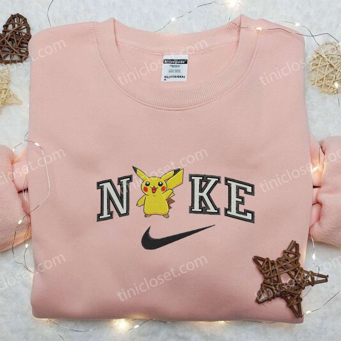 Pikachu x Nike Embroidered Sweatshirt – Pokemon & Nike Inspired Shirt