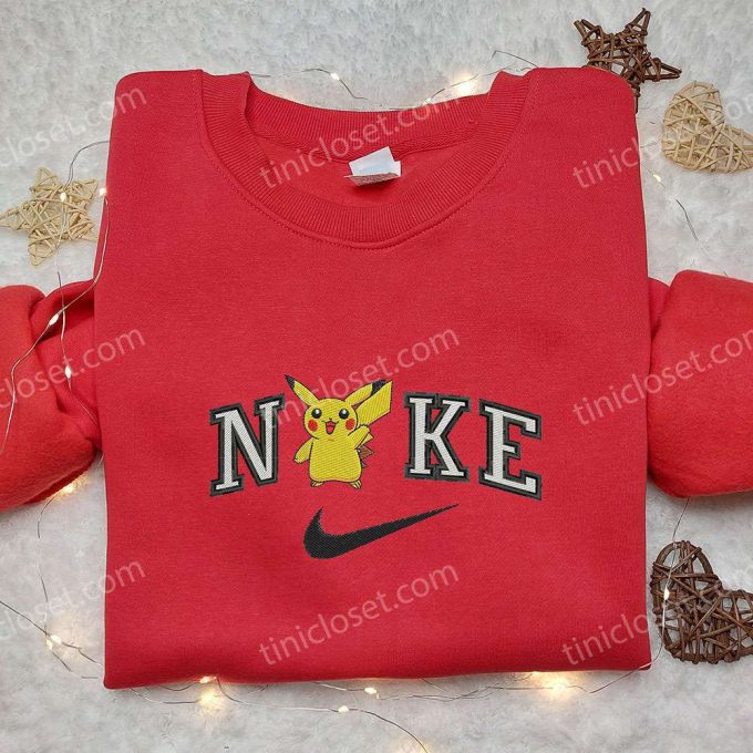 Pikachu x Nike Embroidered Sweatshirt – Pokemon & Nike Inspired Shirt