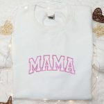 Pink Line Mama Embroidered Shirt & Hoodie: Perfect Mother’s Day Gift for Mom