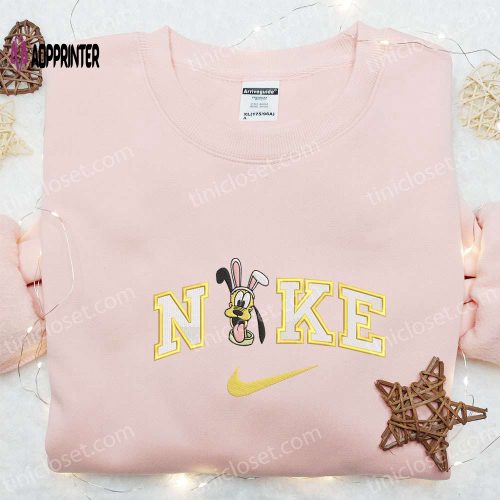 Pluto Easter x Nike Embroidered Shirt & Disney Characters Hoodie: Unique Thanksgiving Day Gift Ideas