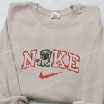 Pug Puppy Dog x Nike Embroidered Sweatshirt: Animal & Nike Inspired Shirt