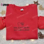 Retro Mickey Mom Embroidered Shirt – Disney Characters Mother’s Day Gift Ideas