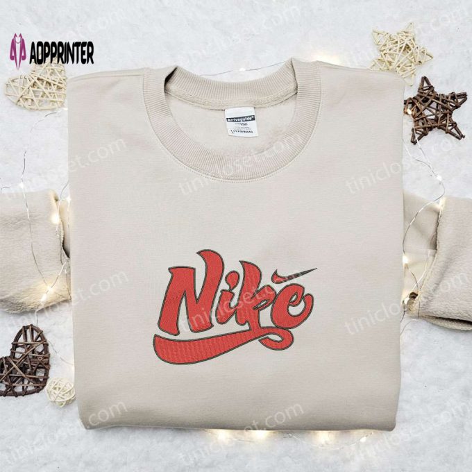 Retro Nike Logo Embroidered Shirt & Hoodie: Best Gift Idea for Nike Inspired Fans