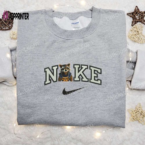 Eve x Nike Cartoon Embroidered Sweatshirt: Best Family Birthday Gift – Nike Inspired Hoodie