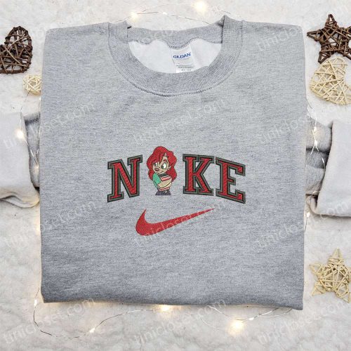 Roxanne x Nike Cartoon Embroidered Shirt Disney Characters Sweatshirt Nike Inspired Hoodie