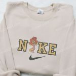 Roxanne x Nike Cartoon Embroidered Sweatshirt: Disney Characters & Nike Inspired Hoodie