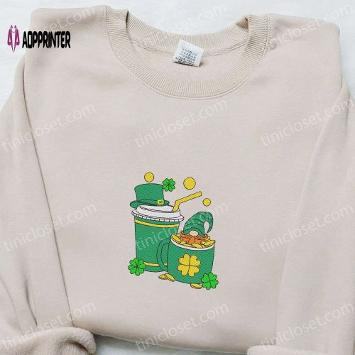 Saint Patrick s Coffee Drinks Embroidered Shirt & Hoodie – Best Holiday Gift Ideas