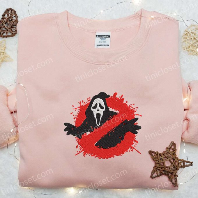 Scream Ghostface Embroidered Sweatshirt: Best Horror Movie Gift Ideas