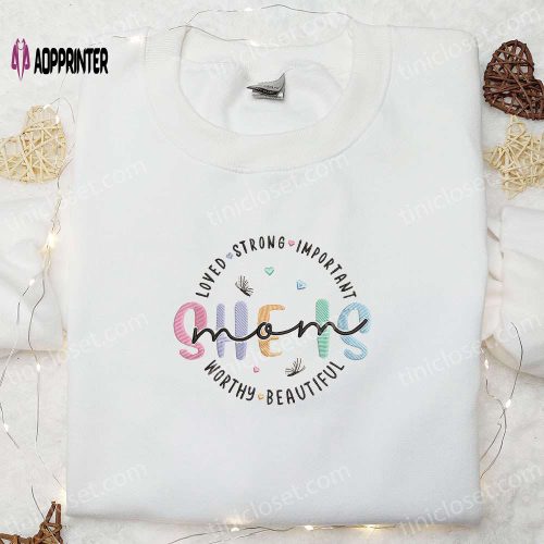 Stylish She Is Mom Quote Shirt & Hoodie: Perfect Mother’s Day Gift for First Time Moms