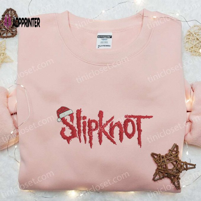 Slipknot Xmas Embroidered T-shirt & Hoodie: Best Christmas Gift Ideas for Family