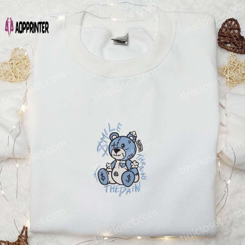 Smoking Bear Embroidered Shirt – Cool Shirt Perfect Family Gift