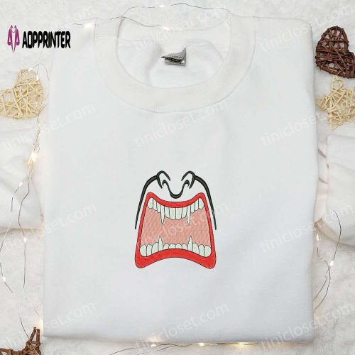 Smile Vampire Mouth Embroidered Hoodie & Shirt: Best Custom Gift Ideas for Family