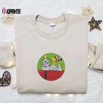 Snoopy & Woodstock Xmas Embroidered Shirt & Hoodie: Perfect Family Gifts