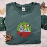 Snoopy & Woodstock Xmas Embroidered Shirt & Hoodie: Perfect Family Gifts